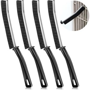 JGD-Brosse a Joint, Brosse Nettoyage Crevasses, 4PCS Brosse de Nettoyage des Interstices, Id&eacute;ale pour R&eacute;curer Les Joints de Carrelage, Les Recoins et Les Angles Gr&acirc;ces a Sa T&ecirc;te &eacute;troite - Neuf
