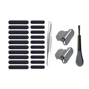 Kit de protection anti-poussi&egrave;re pour haut-parleur d'iPhone avec bouchons anti-poussi&egrave;re et grille pour iPhone 6-14 et AirPods - Neuf