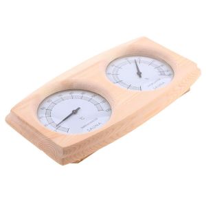 SUBZONAL-Hygrom&egrave;tre de thermom&egrave;tre en bois - Moniteur de mesure d'humidit&eacute; de la temp&eacute;rature, compteur d'humidit&eacute; externe interne | Outil de mesure m&eacute;t&eacute;orologique analogique facile &agrave; lire, - Neuf