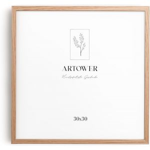 ERYI-® Cadre Photo Bois ¿hêne 30X30Cm | Cadre Avec Verre Acrylique Transparent 30 X 30 Cm | Grand Tableau 30X30 | Mural Salon, Chambre, Décoration Dessin, Diplôme Ou Cadeau D`Anniversaire - Neuf