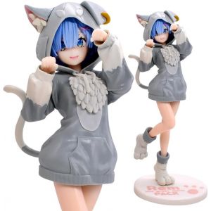 SANSH-Figurine Re-m, Re Zero Figurine, Starting Life in Another World, 8,2pouces Anime Figure, Re-m PVC Figurine d'action Girl Jouets à Collectionner Modèle d'intérieur Ornements Les Fans d'Anime - Neuf