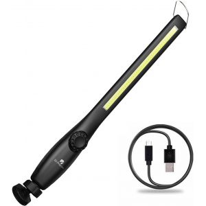KALANKA-Dr.Prepare Baladeuse Led La Lampe de Travail 700 Lumens LED Rechargeable avec Aimantée et USB Lampe COB Lampes d'inspection avec Crochets pour atelier de Réparation Camping - Neuf