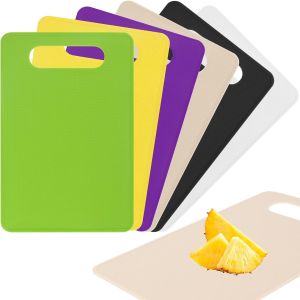 6 Pièces Planche A Decouper Plastique Planche A Decouper Professionnelle Planches À Découper Avec Poignée Planche A Découper Pour Viande Charcuterie Légumes Et Fruits (29 X 19cm) - Neuf