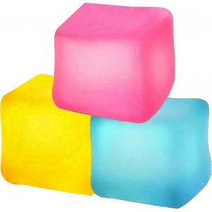 Ice Cube Fidget Toy,3 Fidget Toys Stress Cube,Balles de stress Fidget Toys,carré (couleur aléatoire) - Neuf