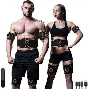 Stimulateur Musculaire Ems, Appareil D'entraînement Abdominal Électrique, Ceinture De Tonification Musculaire À Domicile, Appareil De Fitness Portable Pour Les Bras Et Les Jambes, Sans Besoin De Ge - Neuf