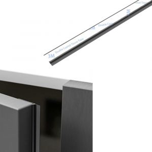 2.8m Joint D'armoire Autoadh&eacute;sif Bande D'&eacute;tanch&eacute;it&eacute; Porte De Placard Caoutchouc Anti-Poussi&egrave;re Garde-Robe Joint Penderie Ruban D'&eacute;tanch&eacute;it&eacute; Armoire De Salle De Bain Contre Poussi&egrave;re,Insectes,Noir - Neuf