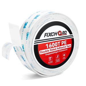 3M 1600T Ruban Adhésif Double Face Extra Fort,3M double face,Ruban de Montage Pour Intérieur et Extérieur,Mousse PE,Étanche,Fixation d'Objets 3m*30mm - Neuf