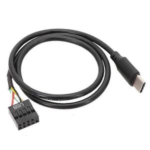 1Pcs USB 9Pin vers USB Type C C&acirc;ble pour carte m&egrave;re d'ordinateur vers &eacute;cran secondaire USBC &Eacute;cran LCD PC 9 - Neuf