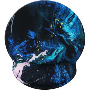 NSIECD-Tapis de souris Support de repose-poignet,tapis de repose-poignet antid&eacute;rapant pour soulagement de la douleur Tapis de souris ergonomique en mousse &agrave; m&eacute;moire de forme pour bureau/joueur25x23 S - Neuf