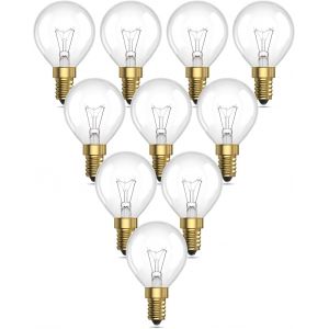 Kalanka-Ampoule De Balle De Golf E14 62w, Dimmable Ampoule E14 Globe Blanc Chaud 2700k Ampoule Ronde P45/G45 Petit Culot &Agrave; Vis Ac 220-240v Pou Lampe De Table, Applique Murale (Lot De 10) - Neuf