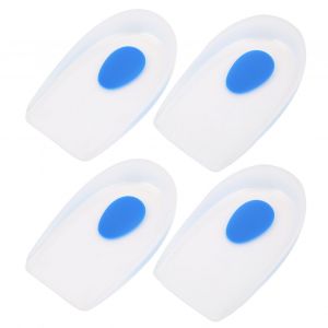 Lot De 2 Paires De Semelles Interieures En Gel De Silicone Pour Talon, Pour Homme, Pour Soulager Les Douleurs Du Pied - Neuf