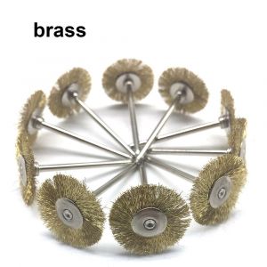 Roues De Polissage En Laine/Coton/Tissu,Tampon De Polissage Pour Bijoux,Brosse Abrasive,Accessoires Dremel Pour Outils Rotatifs,10 Pièces - Type Gh103 - Neuf