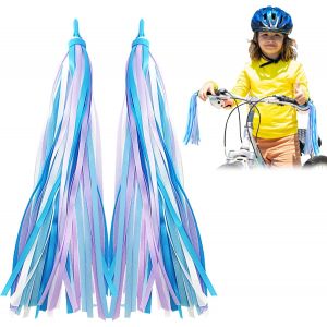 Sept-2 Paire Accessoire Velo Enfant V&eacute;lo Tassels, Serpentins Color&eacute;s Pour Guidon De V&eacute;lo, V&eacute;lo Guidon Streamers, Color&eacute;s Pour Rayons De V&eacute;lo Pour Tous Types De V&eacute;los Enfants - Neuf