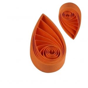 3mm Pastel Canneberge Paperolle Des Bandes De Papier De 120pcs Set - Cramoisi Orange Coucher De Soleil Chevron & Soirée Rouge 54cm Longueur - Neuf