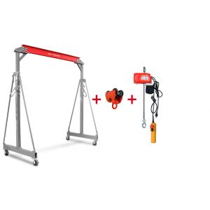 Set grue &agrave; portique mobile 1 t PTLK1 MW Tools PTLK1-SET300 - Neuf