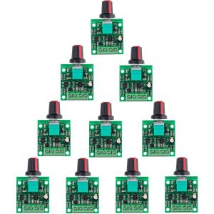 KALANKA-10Pcs 1.8v 3v 5v 6v 7.2v 12v 2A PWM Contrôleur De Vitesse Régulateur de Tension du Moteur à Courant Continu,Régulateur de Volt LED Gradateur,Commutateur de Commande réglable - Neuf