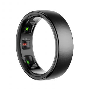 Bague Connectée Argentée Étanche Suivi Santé Sport Sommeil 5-7 Jours Autonomie Noir Yonis - Neuf