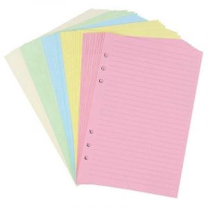 A5 Coloré 6 Trous Perforé Lignes Recharges Inserts Pour Classeur Organisateur,Papier De Remplissage De Planificateur De Feuilles Mobiles 5 Couleurs,Édition De 50 Feuilles - Neuf