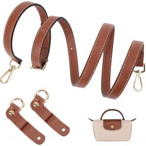 RFCBC-Bandouliere pour Sac Longchamp Mini, Largeur 1,2cm,Cuir Réglable/Anse pour Sac a Main - Neuf