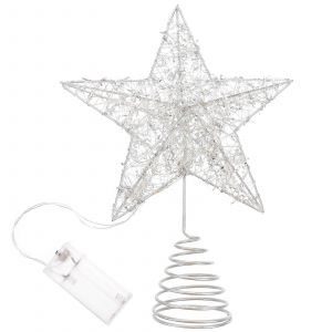 Arbre De No&euml;l De Star Topper Figurine De No&euml;l De Star D&eacute;corations Lumineuses &Agrave; Led En Forme De La Lumi&egrave;re Ext&eacute;rieur &Eacute;clair&eacute; Lampe Ornement De No&euml;l - Neuf