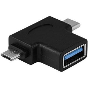 lbgwp60-Convertisseur Otg 2 En 1 Micro Usb Otg 2 En 1 Micro Usb + Usb 3.1 Type C Adaptateur Vers Usb 3.0 Femelle Otg - Neuf