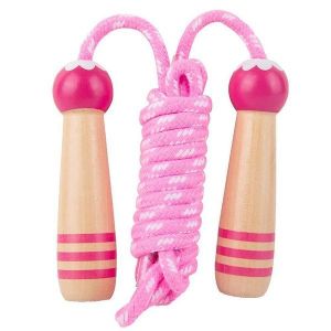 Corde À Sauter Réglable Pour Enfants Avec Poignées En Bois - Corde À Sauter Sûre Et Légère Pour Le Fitness Et Les Activités Ludiques - Neuf