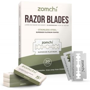 Lames De Rasoir À Double Tranchant 2.0, 100 Lames De Rasoir De Sécurité Pour Le Rasage, Lames De Rasage En Acier Inoxydable Platine, S'adaptent À Tous Les Rasoirs À Double Tranchant Standard - Neuf