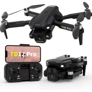 Toladrone Mini Drone Avec Caméra 4k, Td12pro Drones À Moteur Sans Balais Pour Débutants, Résistance Au Vent De Niveau 3, Réglage De La Vitesse, Contrôle Via Application, Quadricoptère Rc-Marque Générale - Neuf