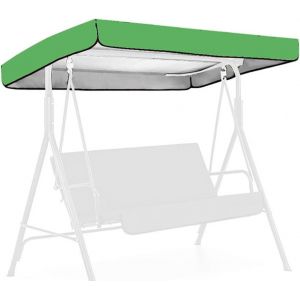 Letnerny-Auvent De Rechange Pour Balancelle De Jardin, 195 X 125 X 15 Cm, Protection Uv, Pare-Soleil Pour 2 Ou 3 Places, Imperm¿¿Able, Anti-Poussi¿¿Re, Pour Ext¿¿Rieur, Vert - Neuf