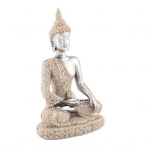 Hjlian Statue De Bouddha Assis En Meditation, Sculpture, Figurine Artisanale Pour Decoration De Table (#1) - Neuf
