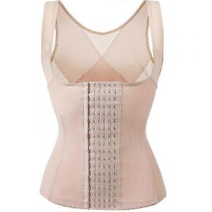 Femmes Minceur Ventre Débardeur Taille Entraîneur Façonneur Corset Sous-Poitrine Serre-Corps Shapewear Gilet-Rose 5xl(90.595kg) - Neuf