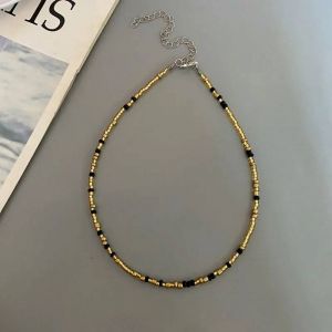 Nouvelles Perles De Rocaille Boh&ecirc;me Tour De Cou Cha&icirc;ne Mode Collier De Charme Color&eacute; &Agrave; La Main Colar Collier Bijoux Femme--G - Neuf