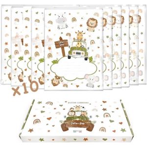Yemaesre-Sachets De Fourre-Tout Pour Bébé Hôpital, Sacs De Premier Changement Pour Nouveau-Né Pour Sac De Bébé, Coffret Avec 6 O10 Enveloppes De Naissance Transparentes, 1 Marqueur Et 1 Carte - Neuf