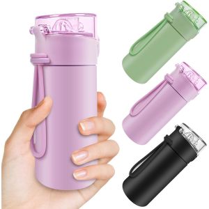 150ml Petite Bouteille Isotherme, Gourde Isotherme Avec Couvercle Verrouillable Anti-Fuite, Bouteille D'eau Acier Inoxydable À Double Paroi, Sans Bpa, Pour Running, École, Bureau (Rose) - Neuf