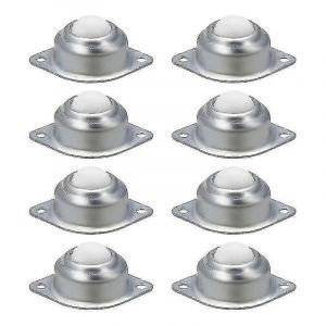 Paquet de 8 roulettes &agrave; billes en nylon pour meubles ou armoires,roulettes de meubles,rouleaux de roulement &agrave; billes en nylon et en acier inoxydable pour roues de meubles - Neuf