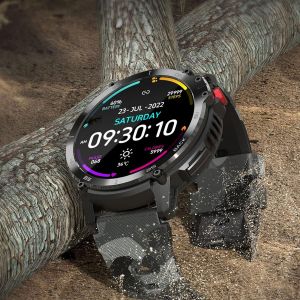 KAL-Montres Intelligentes Pour Hommes, Montres Intelligentes Militaires D'Extérieur Lcd Ultra Hd 1,6 Pouces, Montre De Sport Avec Tracker D'Activité, Pour Pour - Neuf