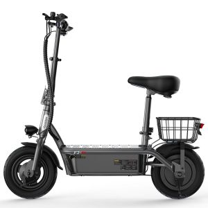 Trottinette &Eacute;lectrique Iscooter F2 Avec Si&egrave;ge, 500 W, 36 V, 7,8 Ah, Noire - Neuf