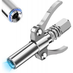 MEVRONISSHOP-Raccord de Pistolet &agrave; Graisse,G Coupler Embout Pompe &agrave; Graisse, Pince de Verrouillage Pistolet &agrave; Graisse, Presse-Graisse, Embout Pompe &agrave; Graisse &agrave; Double, pour Tous Les Types de Pompes &agrave; - Neuf