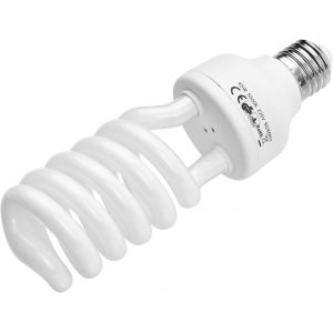 Lampe photo 45 W 220 V 5500 K CRI90 Lumière du jour Ampoule spirale à économie d'énergie Ampoule E27 pour studio photo,éclairage de studio,éclairage vidéo - Neuf