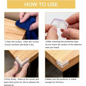 8 Pack B&eacute;b&eacute; De V&eacute;rification Linguistique Protecteurs De Coin, Claire Coin Gardes, Les Meubles, Les Coins Et Les Bords Protecteurs, Le B&eacute;b&eacute; De La V&eacute;rification, Des Meubles Et Des Armoires - Neuf