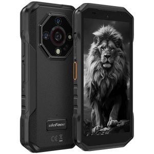 Telephone Portable Incassable Ulefone Armor X32 Pro 5G, 16Go+256Go/SD-2TB Android 14 5500mAh Smartphone Camera 64MP+16MP+25MP, Flashlight/3-Slots/5,65""/Octagon Dome-Inspired Design/GPS/OTG/NFC Noir - Neuf