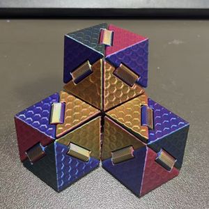 Nouvelle impression 3D d&eacute;formable origami cube magique enfants Puzzle jouet d&eacute;compression artisanat cadeau balancier - Neuf