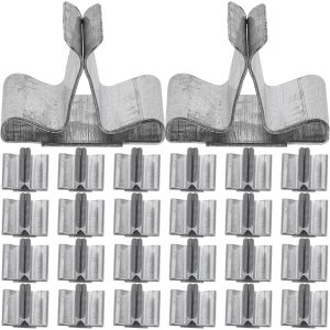 Clip De Mèche Pour La Fabrication De Bougies 100 Pièces Support De Mèche En Métal Clips De En Bois Universel Support De Pour Bougies À En Bois - Neuf