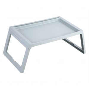 HJLIAN Bureau pliable, table de petit-dejeuner, support pour ordinateur portable, plateau de service portable, bleu - Neuf