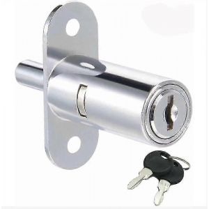 Serrure d'armoire à cylindre de poussée pour porte coulissante Serrure à boulon de cylindre de poussée différente Serrure de porte coulissante - Neuf