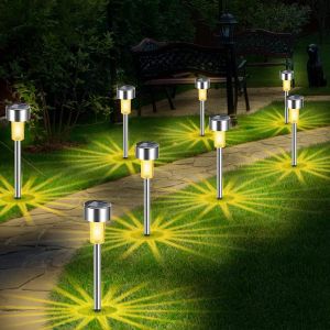 Hdkha-Lampes Solaires Jardin, 10 Pi&egrave;ces Lumi&egrave;re Solaire Ext&eacute;rieur &Eacute;tanche Paysage Lampe Eclairage Pour Chemins Lumi&egrave;re D&eacute;coration De Jardin Patio, Mariage, No&euml;l, Pelouse, Terrasse - Neuf