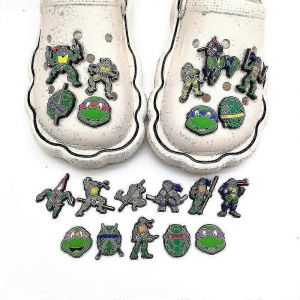 Teenage Mutant Ninja Turtles S&eacute;rie Personnages Crocs Chaussures Charmes Chaussure Sandales D&eacute;coration Cadeaux D'anniversaire Chaussures Accessoires Set 20 Pcs - Neuf