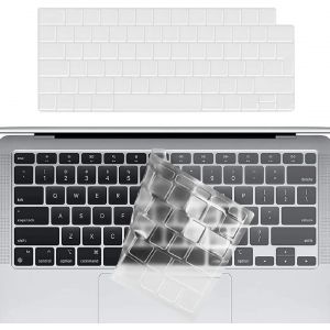 Mince TPU Protection Clavier,Protection Clavier Protege pour 2022-2024 MacBook Air 13.6/15.3 Pouces M3 M2 A3113/A3114/A2681/A2941,2021 2023 Mac Pro 14 16 A2918/A2992/A2991/A2779/A2442/A2780/A2485 - Neuf