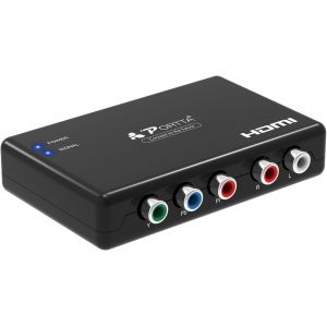RGB vers HDMI Convertisseur,Portta Component + R/L vers HDMI Converter v1.3 ou Video (YPbPr) Audio vers HDMI Convertisseur Transmission 1: 1 Supporter HD 1080p pour PS2 PS3 STB Xbox360 HDTV - Neuf