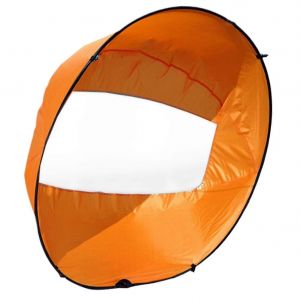 Voile De Kayak Pliable De 42 Pouces Avec Fen&ecirc;tre Transparente Orange, Pare-Soleil Pour Cano&euml; Et Kayak - Neuf